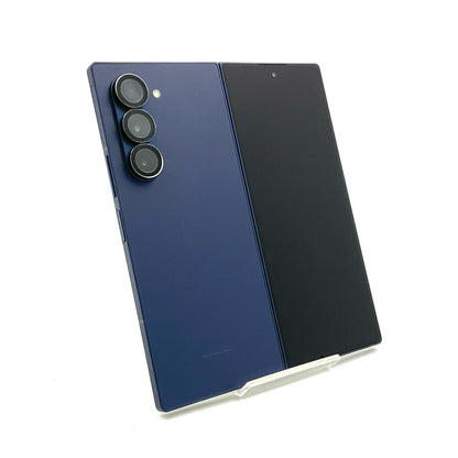 【全額返金保証】【最速発送】SAMSUNG Galaxy Z Fold6 256GB ネイビー au SCG28 動作確認済