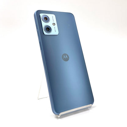 【全額返金保証】【最速発送】Motorola moto g64y 5G 128GB シルバーブルー Softbank SIMフリー XT2431-2 白ロム 美品 動作確認済