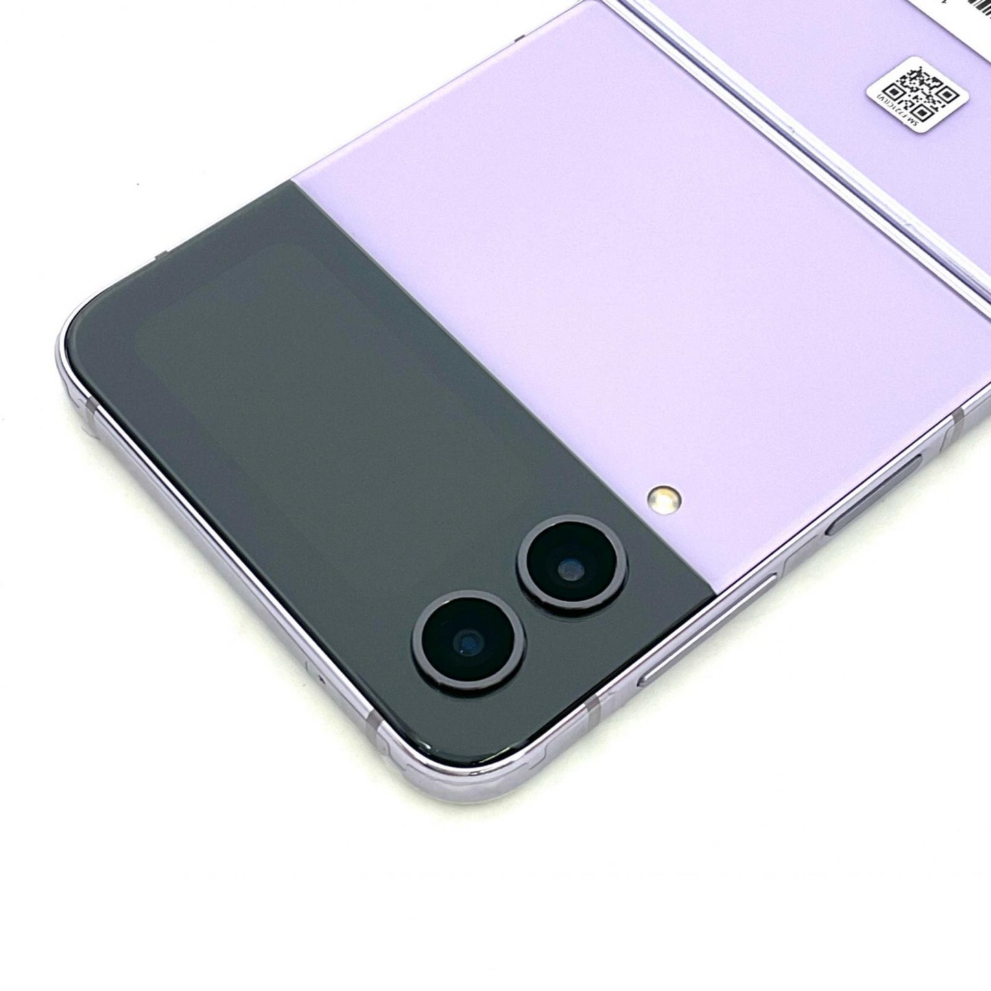 【全額返金保証】【最速発送】SAMSUNG Galaxy Z Flip4 128GB ボラパープル 楽天モバイル SM-F721C 白ロム 超美品 動作確認済