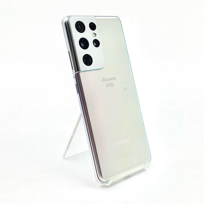 【全額返金保証】【最速発送】SAMSUNG Galaxy S21 Ultra 5G 256GB ファントムシルバー docomo SC-52B 白ロム 美品 動作確認済