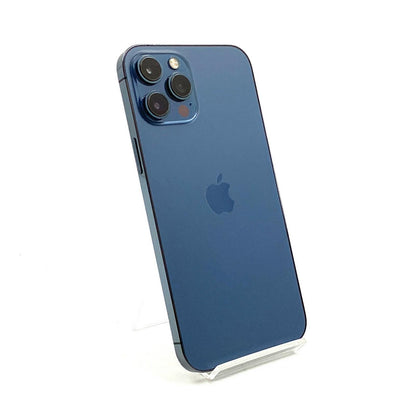 【最速発送】Apple iPhone iPhone 12 Pro Max 256GB パシフィックブルー Softbank 白ロム【難有】 73%