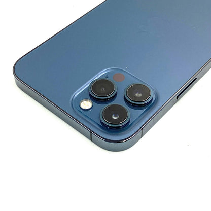 【最速発送】Apple iPhone iPhone 12 Pro Max 256GB パシフィックブルー Softbank 白ロム【難有】 73%