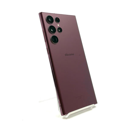 【全額返金保証】【最速発送】SAMSUNG Galaxy S22 Ultra 256GB Burgundy docomo SC-52C 白ロム 動作確認済