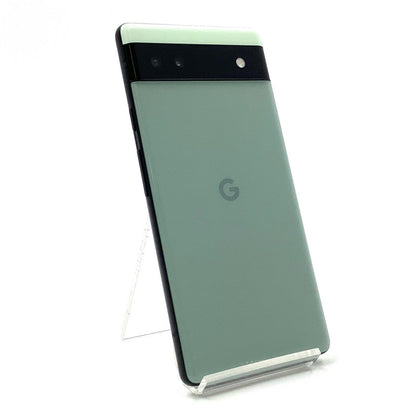 【全額返金保証】【最速発送】Google Pixel 6a 128GB セージ au SIMフリー 白ロム 美品 動作確認済