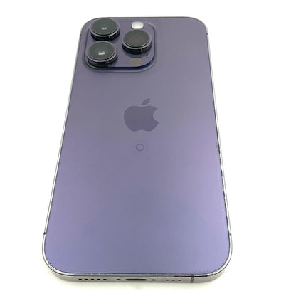 【全額返金保証】【最速発送】Apple iPhone iPhone 14 Pro 256GB ディープパープル SIMフリー 白ロム 動作確認済 91%