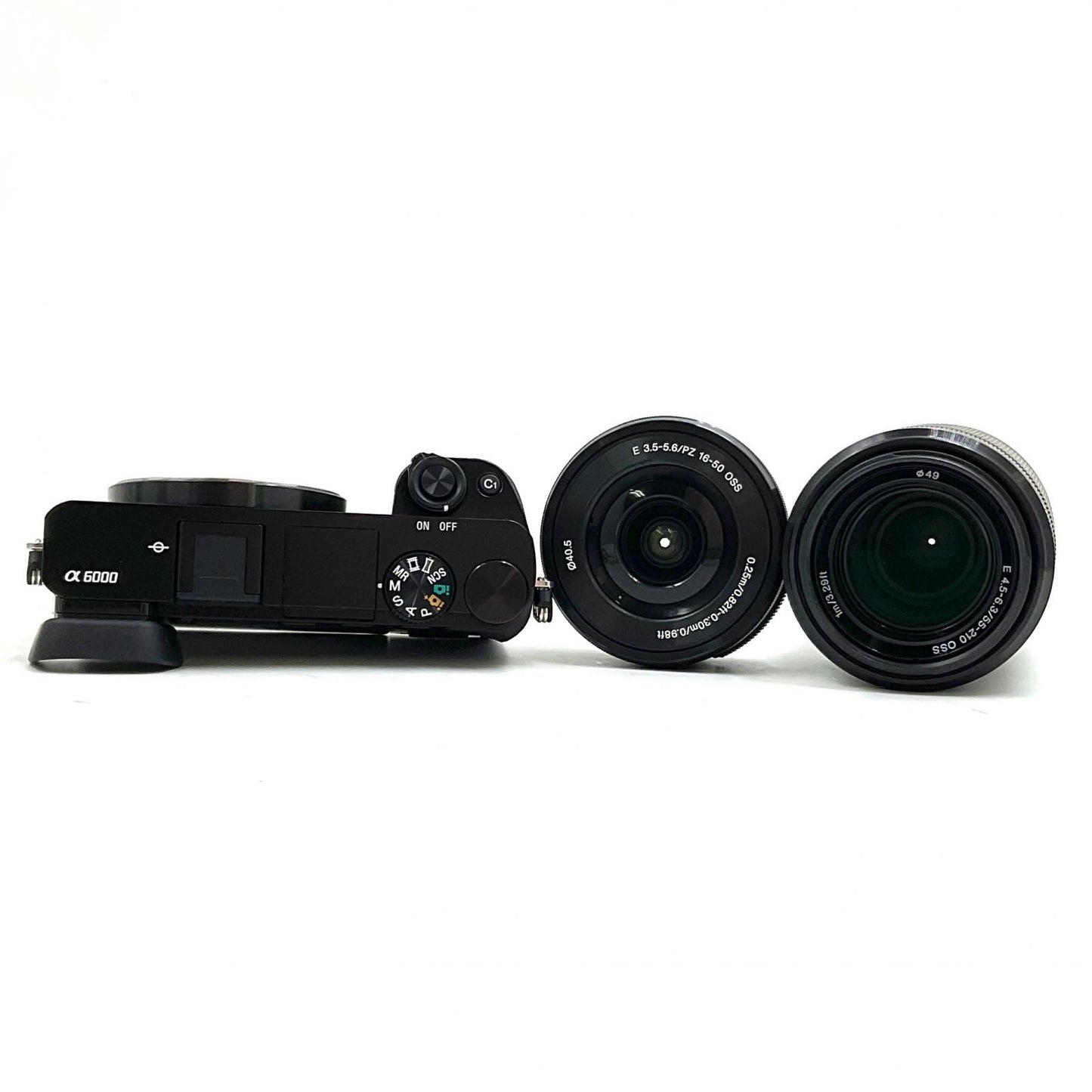 【全額返金保証】【最速発送】Sony デジタル一眼 α6000 ILCE-6000Y ダブルズームレンズキット ブラック 美品 動作確認済