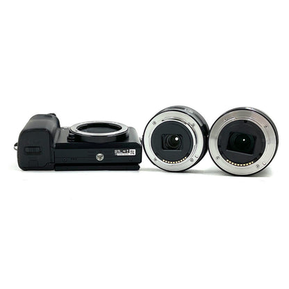 【全額返金保証】【最速発送】Sony デジタル一眼 α6000 ILCE-6000Y ダブルズームレンズキット ブラック 美品 動作確認済
