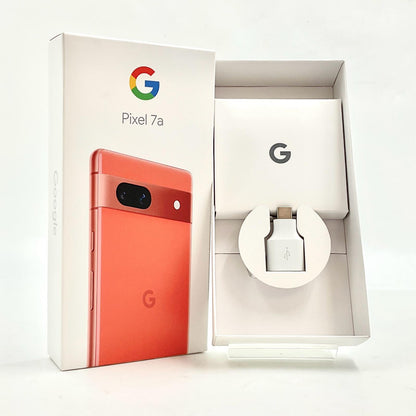 【全額返金保証】【最速発送】Google Pixel 7a 128GB Coral（コーラル） SIMフリー G82U8 白ロム 動作確認済