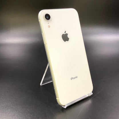 【全額返金保証】【最速発送】Apple iPhone iPhone XR 64GB ホワイト docomo 白ロム 動作確認済 80%