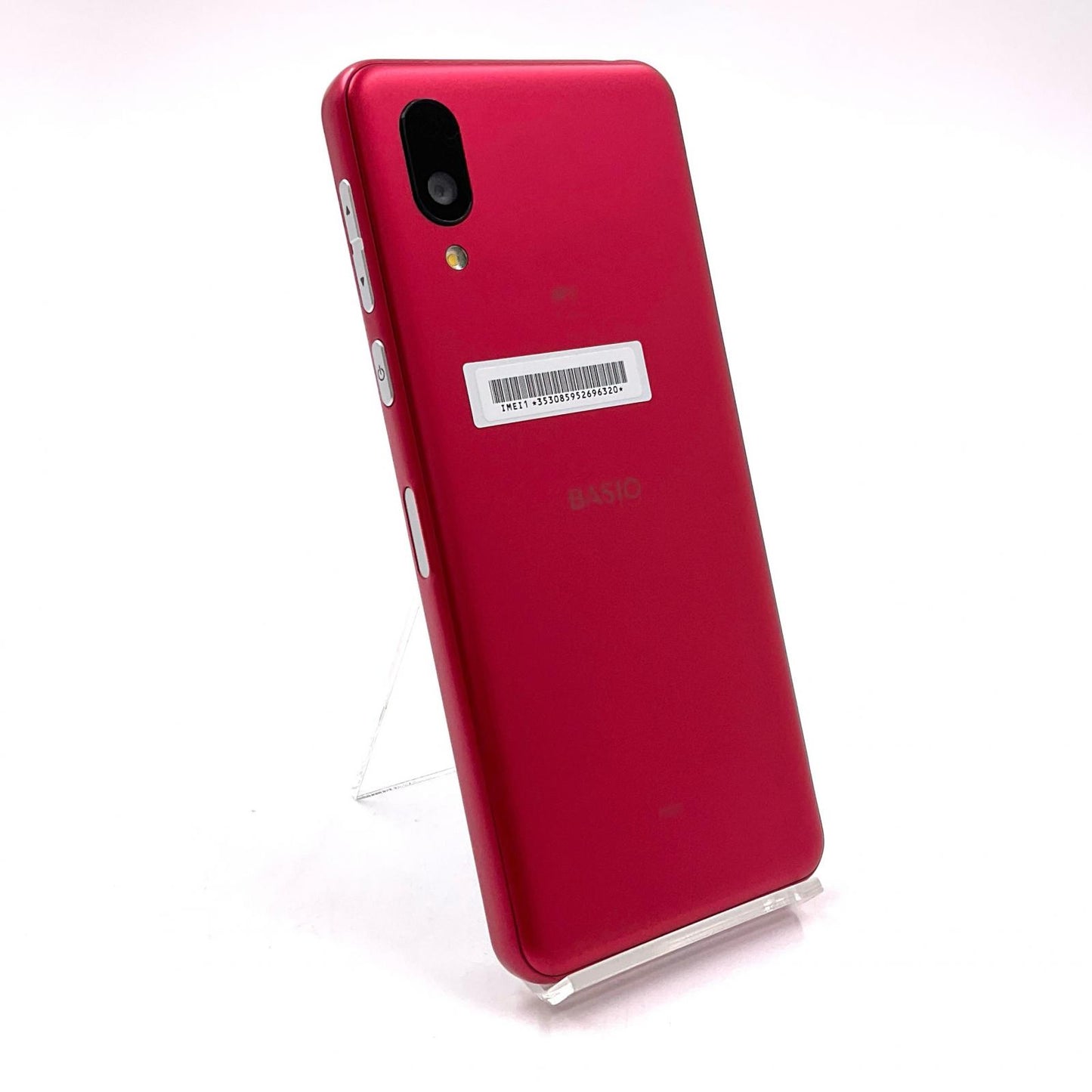 【全額返金保証】【最速発送】SHARP BASIO active 64GB レッド au SHG09 白ロム 美品 動作確認済