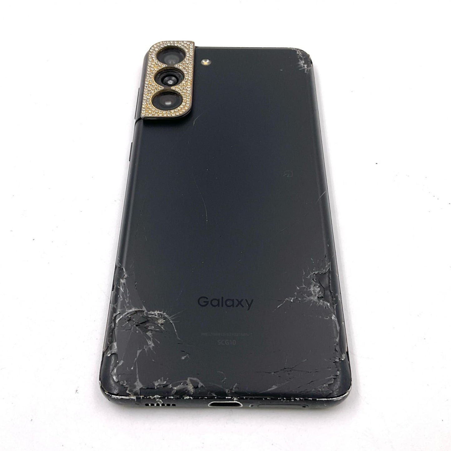 【最速発送】SAMSUNG Galaxy S21+ 5G 256GB ファントムブラック au SCG10 白ロム【難有】