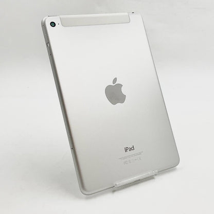 【全額返金保証】【最速発送】Apple iPad mini 7.9インチ 第4世代 64GB シルバー WiFi+Cellular Softbank 白ロム 動作確認済