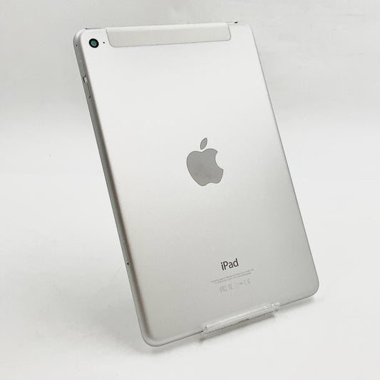 【全額返金保証】【最速発送】Apple iPad mini 7.9インチ 第4世代 64GB シルバー WiFi+Cellular Softbank 白ロム 動作確認済