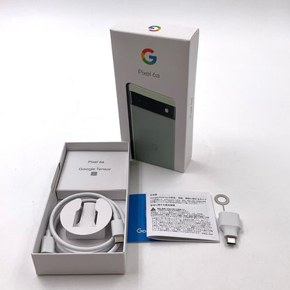 【全額返金保証】【最速発送】Google Pixel 6a 128GB Sage au GB17L 白ロム 動作確認済