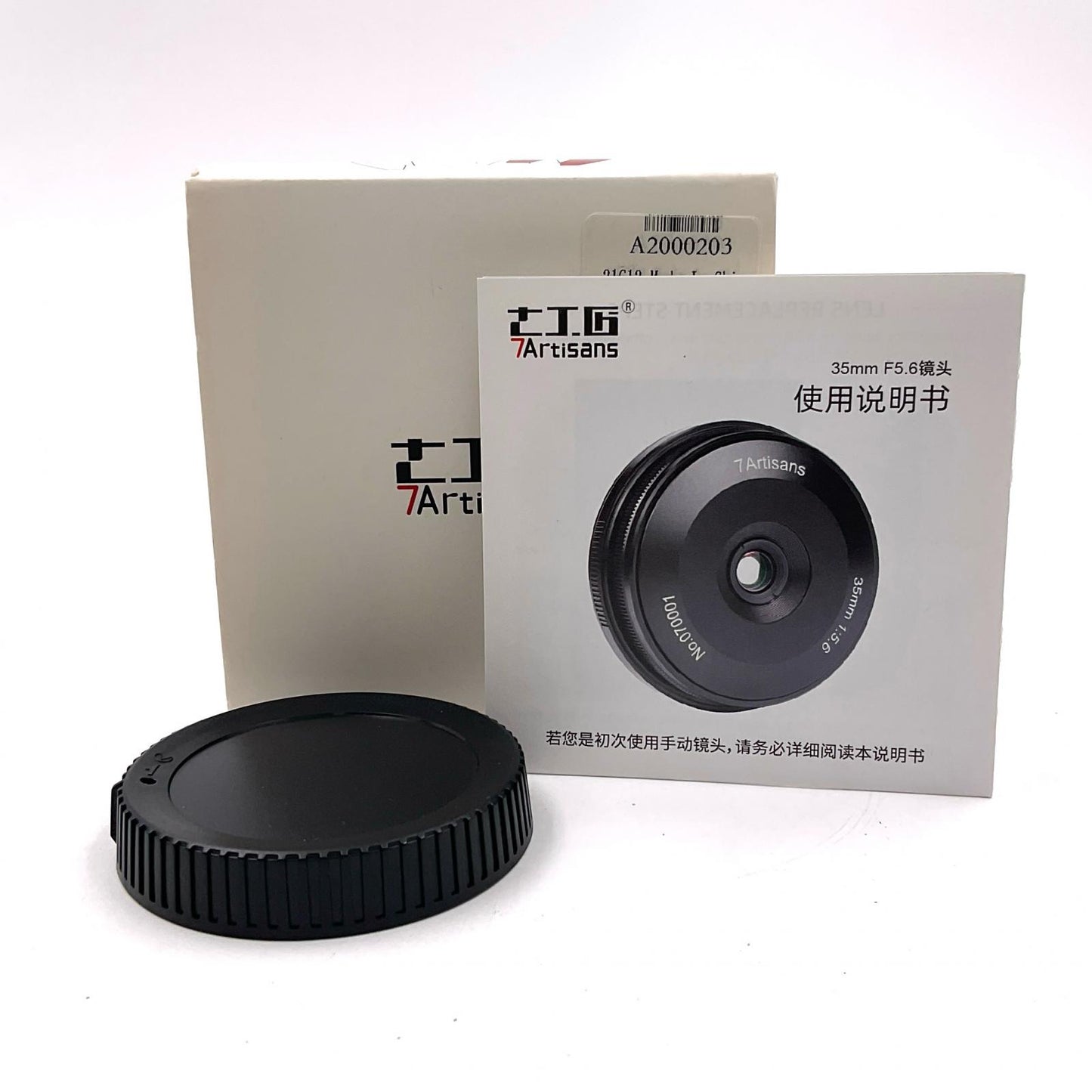 【全額返金保証】【最速発送】七工匠 7Artisans 七工匠 7Artisans 35mm F5.6 単焦点レンズ ブラック 動作確認済