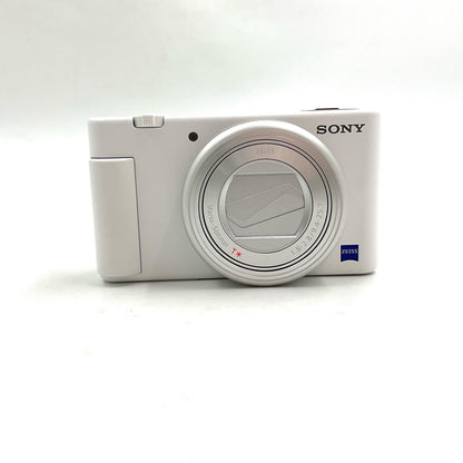 【全額返金保証】【最速発送】Sony コンパクトデジタルカメラ VLOGCAM ZV-1 (W) [ホワイト] 超美品 動作確認済