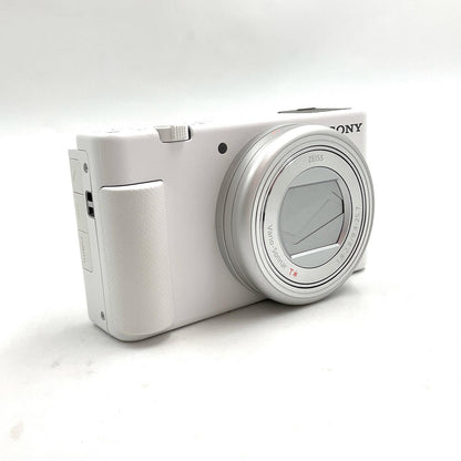 【全額返金保証】【最速発送】Sony コンパクトデジタルカメラ VLOGCAM ZV-1 (W) [ホワイト] 超美品 動作確認済