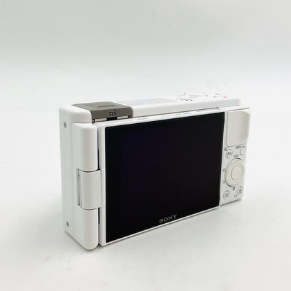 【全額返金保証】【最速発送】Sony コンパクトデジタルカメラ VLOGCAM ZV-1 (W) [ホワイト] 超美品 動作確認済