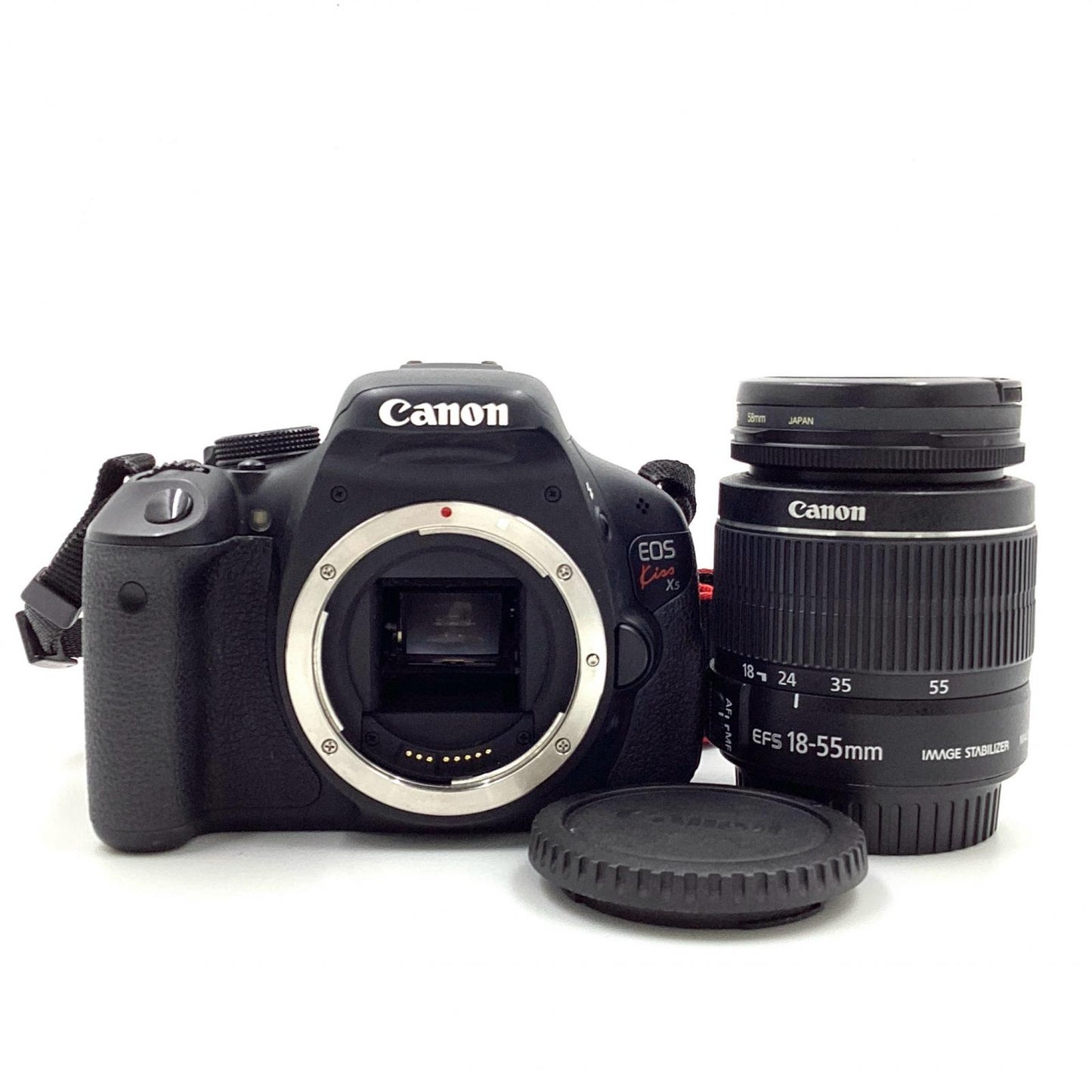 【最速発送】Canon デジタル一眼 EOS Kiss X5 EF-S18-55 IS II レンズキット ブラック【難有】