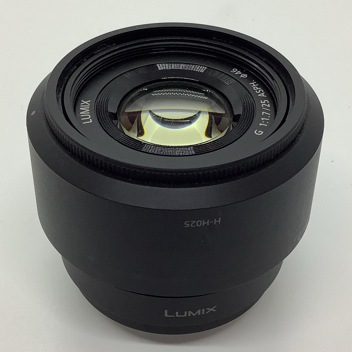 【全額返金保証】【最速発送】Panasonic LUMIX G 25mm/F1.7 ASPH. H-H025-K [ブラック] 動作確認済