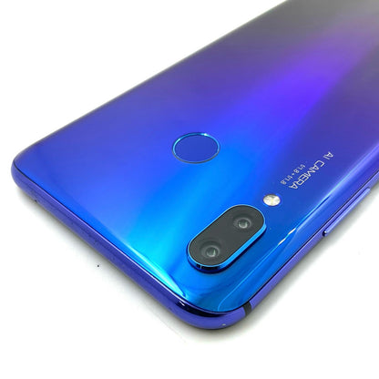 【全額返金保証】【最速発送】Huawei nova 3 128GB アイリスパープル SIMフリー PAR-LX9 白ロム 動作確認済