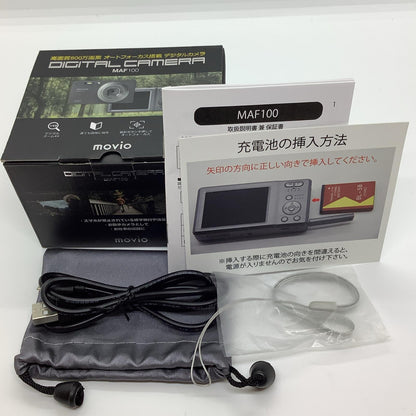 【全額返金保証】【最速発送】ナガオカ コンパクトデジタルカメラ movio MAF100 動作確認済