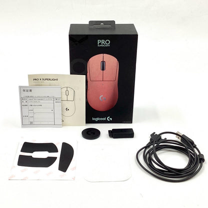 【全額返金保証】【最速発送】Logicool G PRO X SUPERLIGHT G-PPD-003WL-RD 動作確認済