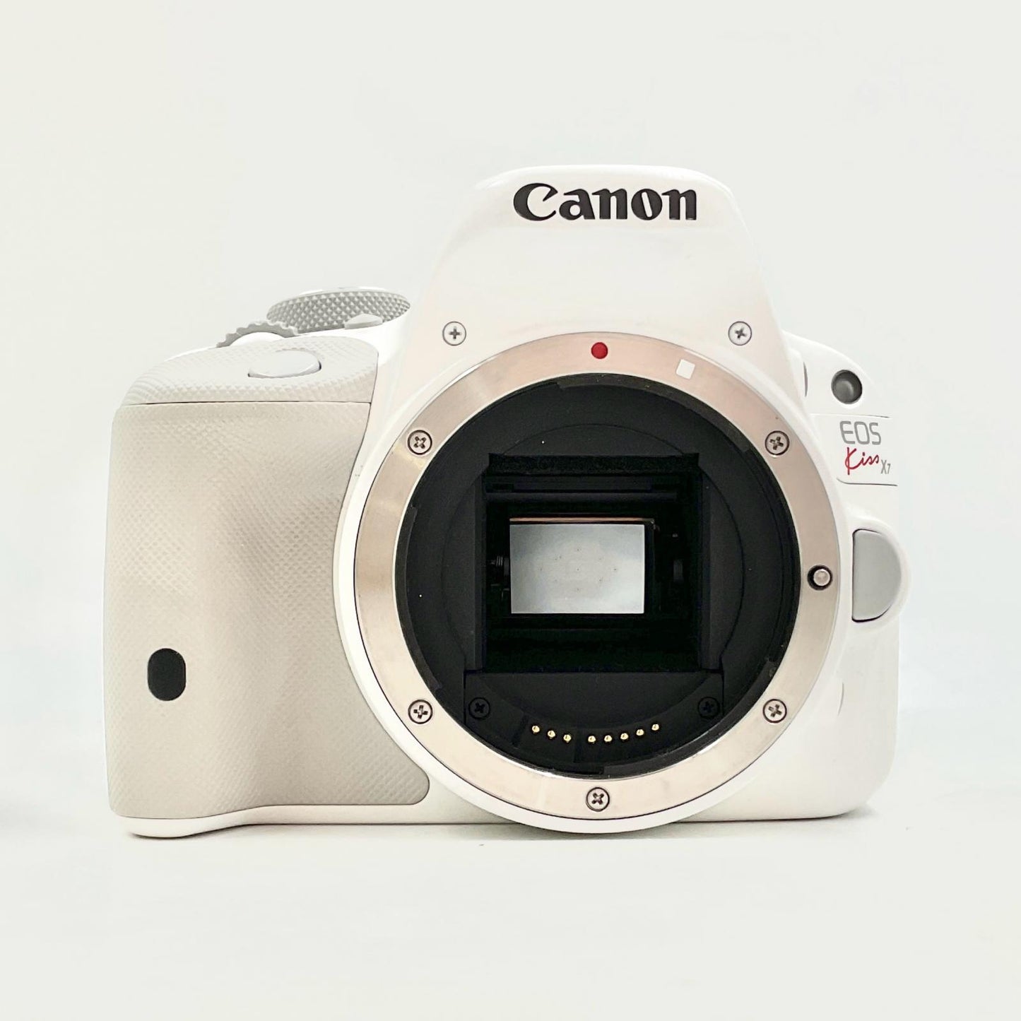 【全額返金保証】【最速発送】Canon デジタル一眼 EOS Kiss X7 ボディ ホワイト 美品 動作確認済