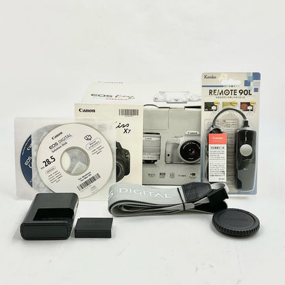 【全額返金保証】【最速発送】Canon デジタル一眼 EOS Kiss X7 ボディ ホワイト 美品 動作確認済