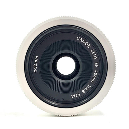 【全額返金保証】【最速発送】Canon EF40mm F2.8 STM ホワイト 動作確認済