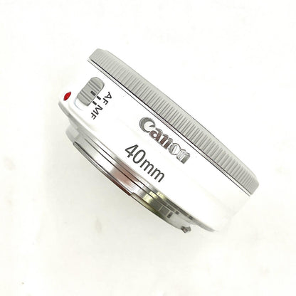 【全額返金保証】【最速発送】Canon EF40mm F2.8 STM ホワイト 動作確認済