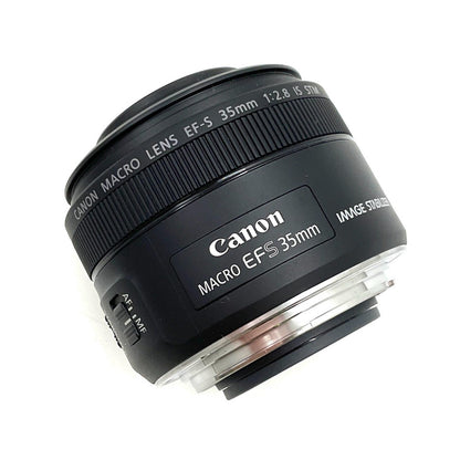 【全額返金保証】【最速発送】Canon EF-S35mm F2.8 マクロ IS STM 美品 動作確認済