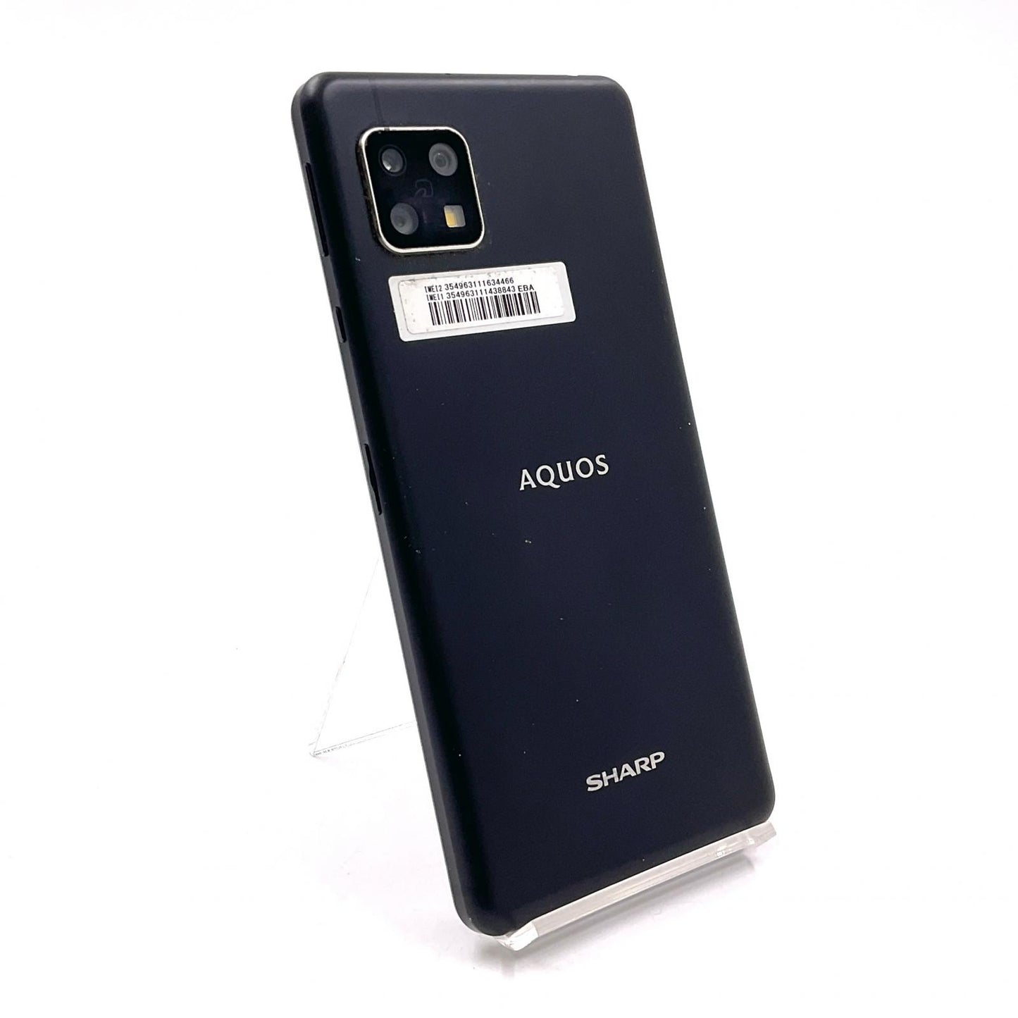 【全額返金保証】【最速発送】SHARP AQUOS sense4 64GB ブラック SIMフリー SH-M15 白ロム 動作確認済