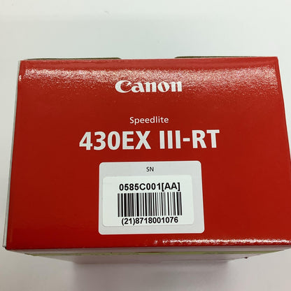【全額返金保証】【最速発送】Canon スピードライト430EX III-RT 新品未開封 即納OK
