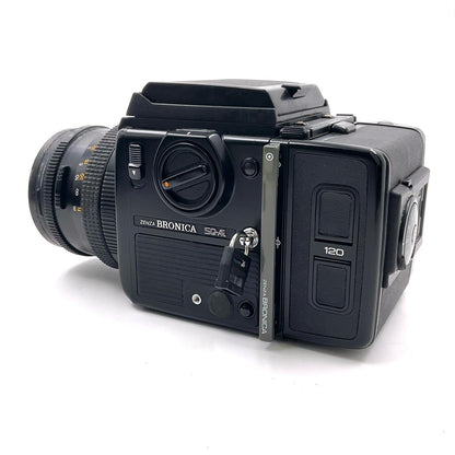 【最速発送】ZENZA BRONICA SQ-Ai 6x6カメラ + ZenzanonPS 80mm f2.8レンズ+ SQ-A AEプリズムファインダーS +スピードグリップS【難有】