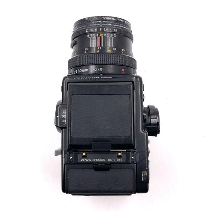 【最速発送】ZENZA BRONICA SQ-Ai 6x6カメラ + ZenzanonPS 80mm f2.8レンズ+ SQ-A AEプリズムファインダーS +スピードグリップS【難有】
