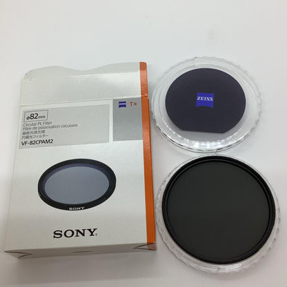 【全額返金保証】【最速発送】Sony 円偏光フィルター VF-82CPAM2 美品 動作確認済
