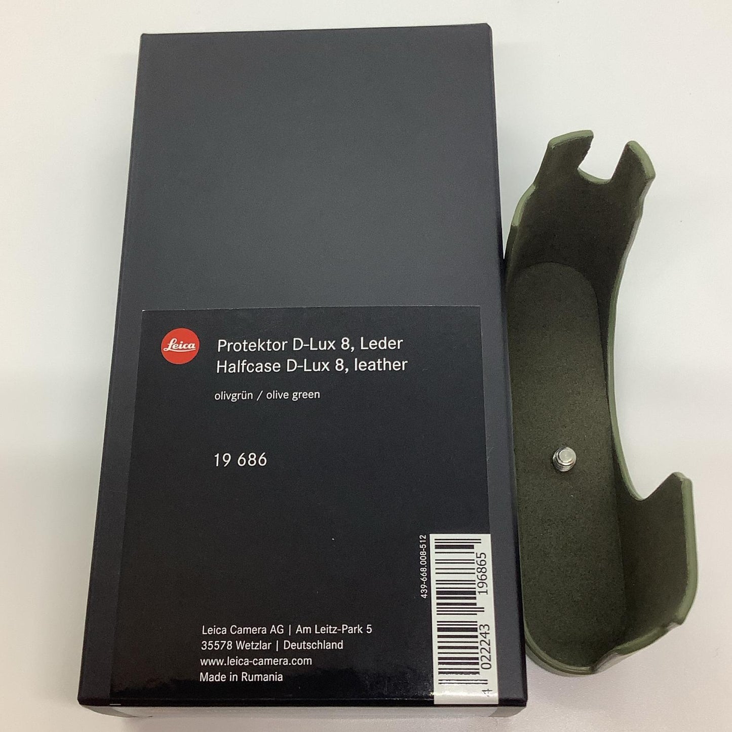 【全額返金保証】【最速発送】Leica D-LUX8用 プロテクター オリーブグリーン 19686 超美品 動作確認済