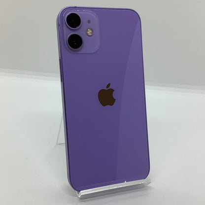 【全額返金保証】【最速発送】Apple iPhone iPhone 12 mini 64GB パープル Softbank 白ロム 動作確認済 83%
