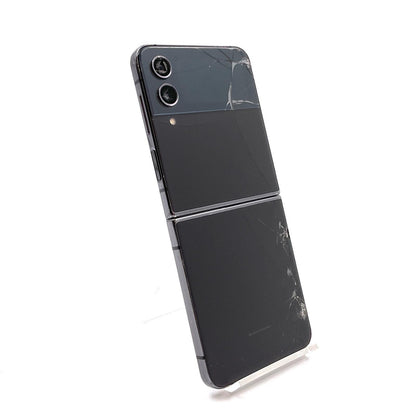 【最速発送】SAMSUNG Galaxy Z Flip4 128GB グラファイト 楽天モバイル SM-F721C 白ロム【難有】
