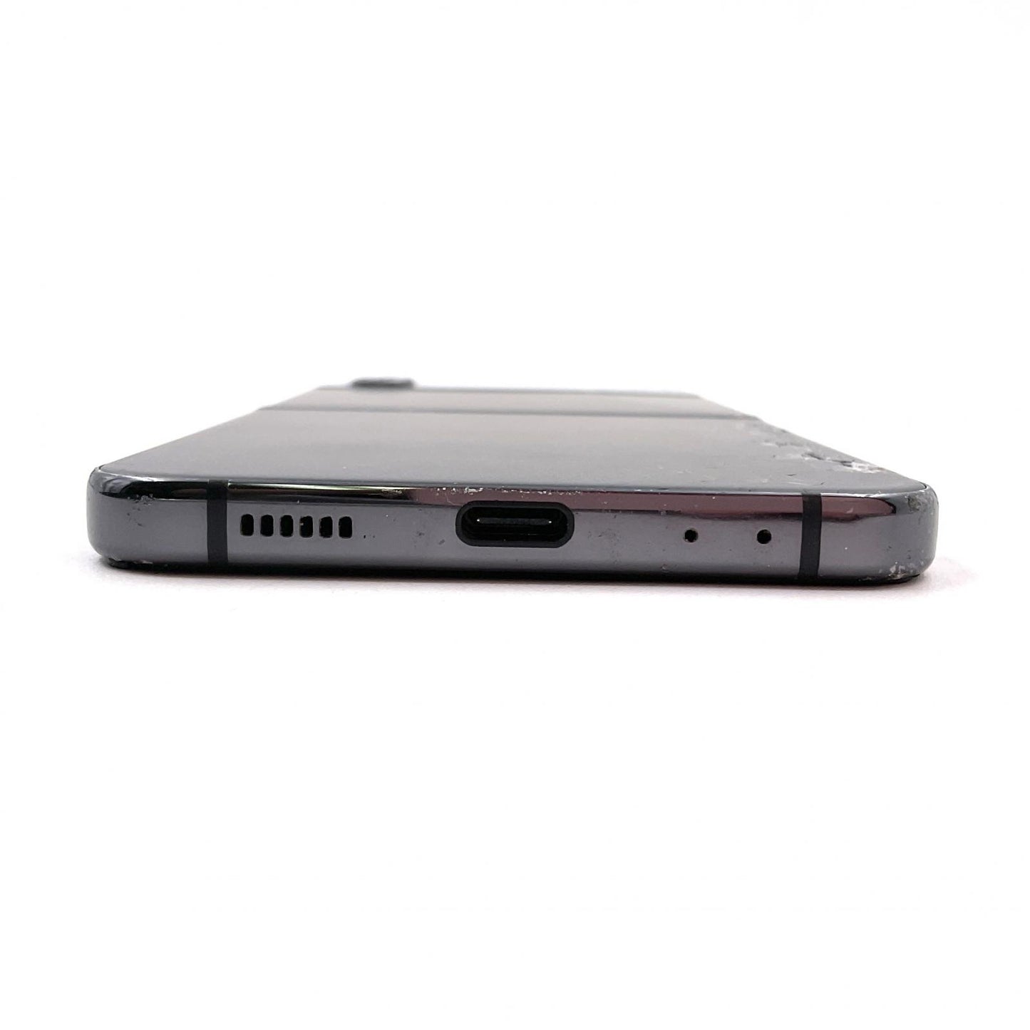 【最速発送】SAMSUNG Galaxy Z Flip4 128GB グラファイト 楽天モバイル SM-F721C 白ロム【難有】