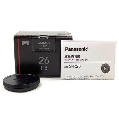 【全額返金保証】【最速発送】Panasonic LUMIX S 26mm F8 S-R26 美品 動作確認済