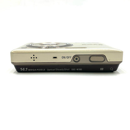 【全額返金保証】【最速発送】Sony コンパクトデジタルカメラ サイバーショット DSC-W380 [ゴールド] 動作確認済