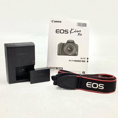 【全額返金保証】【最速発送】Canon デジタル一眼 EOS Kiss X9 ボディ ブラック 動作確認済