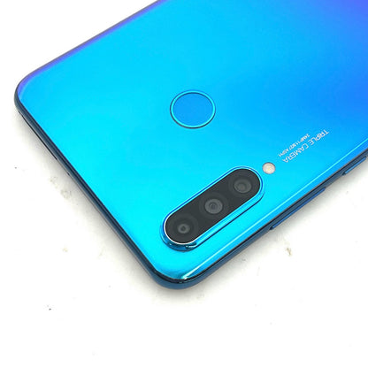 【全額返金保証】【最速発送】Huawei P lite 30 64GB ピーコックブルー SIMフリー MAR-LX2J 白ロム 動作確認済