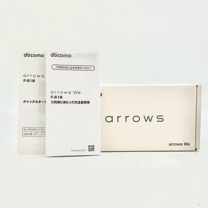 【全額返金保証】【最速発送】富士通 arrows We 64GB ネイビー docomo SIMフリー F-51B 白ロム 動作確認済