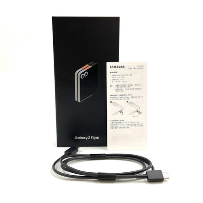 【全額返金保証】【最速発送】SAMSUNG Galaxy Z Flip6 256GB クラフテッドブラック SIMフリー SM-F741Q 白ロム 超美品 動作確認済