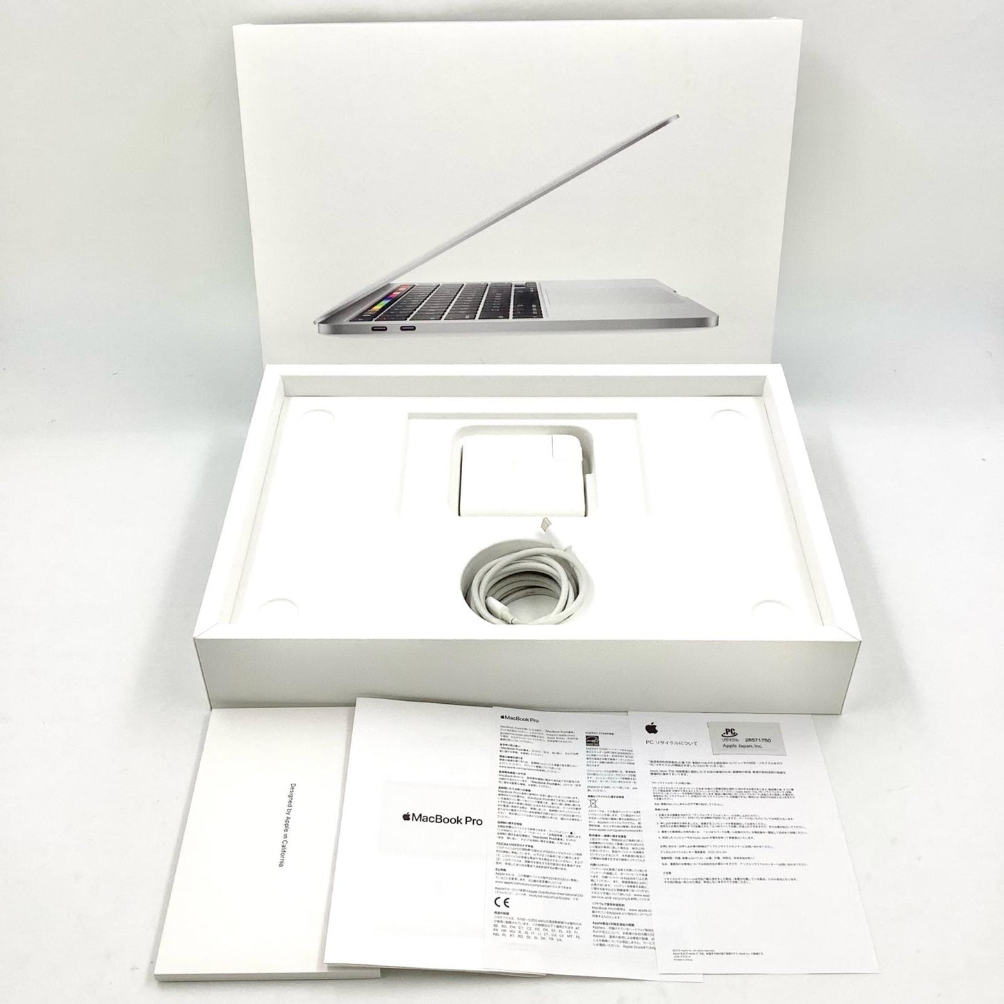 【全額返金保証】【最速発送】Apple MacBook Pro 13インチ 2020 Intel Core i5 8GB SSD 256GB シルバー 動作確認済