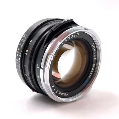 【全額返金保証】【最速発送】コシナ フォクトレンダー NOKTON classic 40mm F1.4 S.C. 超美品 動作確認済