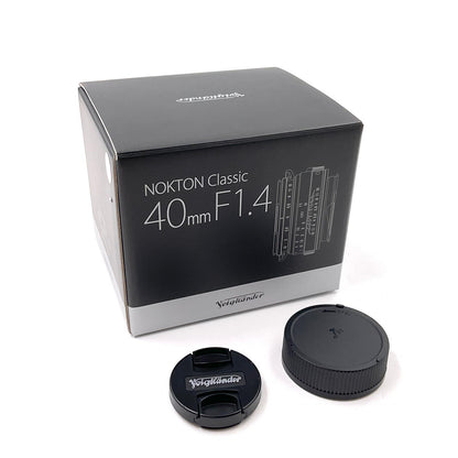 【全額返金保証】【最速発送】コシナ フォクトレンダー NOKTON classic 40mm F1.4 S.C. 超美品 動作確認済